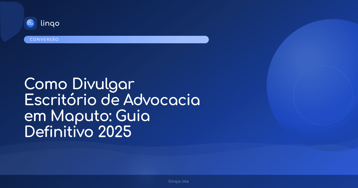 Escritório de advocacia moderno em Maputo com advogado a trabalhar no computador e smartphone
