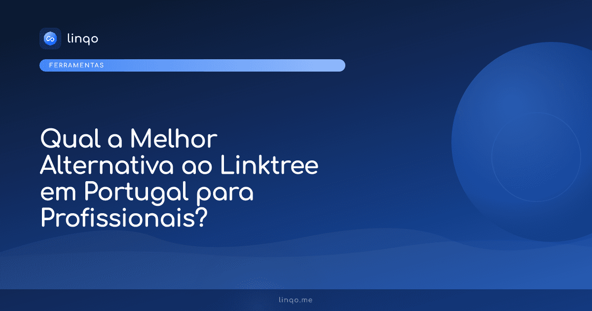 Comparativo visual da melhor alternativa ao Linktree em Portugal para profissionais e prestadores de serviços