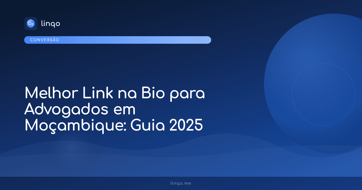 Escritório de advocacia em Maputo com smartphone mostrando o melhor link na bio para advogados em Moçambique