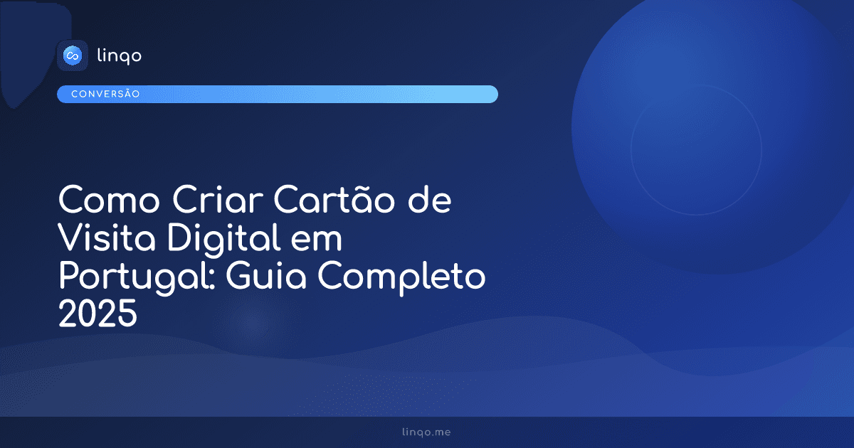 Profissional em Lisboa a utilizar um cartão de visita digital no telemóvel para fazer networking