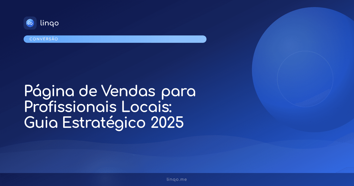 Profissional local analisando uma página de vendas de alta conversão em um smartphone